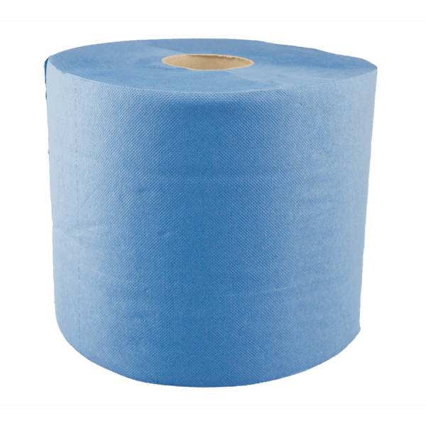 Putzrolle 3 lagig 38 x 36cm Papier-Rolle blau Putzpapier 500 Blatt